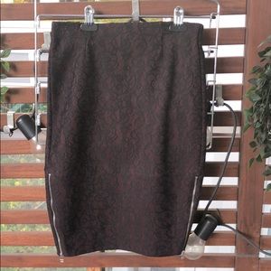 Wilfred Lace Pencil Skirt